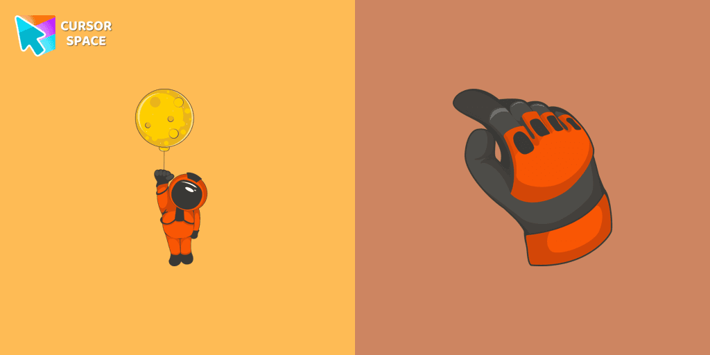 Brave Astronaut cursor cursor pack